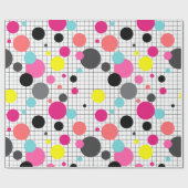 メンフィス水玉模様 ラッピングペーパー (フラット)