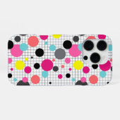 メンフィス水玉模様 iPhoneケース (裏面横)