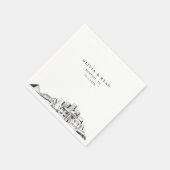 メンフィス結婚テネシー紙ナプキン スタンダードカクテルナプキン (角)