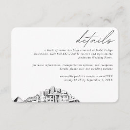 メンフィス結婚式ホテル部屋ブロック詳細 エンクロージャーカード