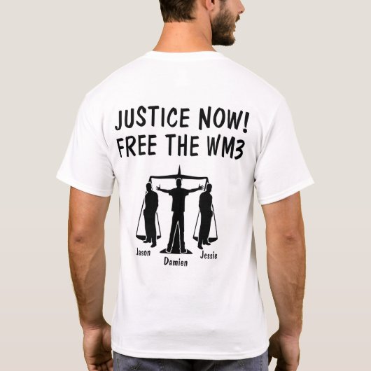 メンフィス西の3のTシャツを放して下さい Tシャツ (裏面)