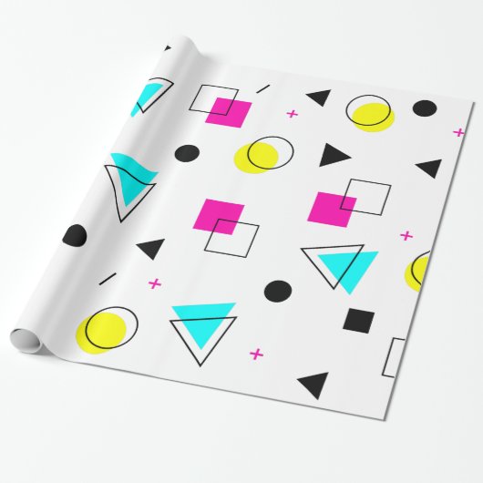 メンフィス80" sのデザインの包装紙 ラッピングペーパー (アンロールド)