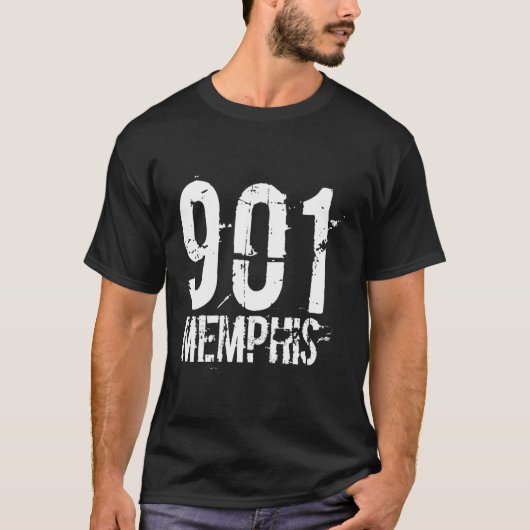 メンフィス901エリアコ動揺してード Tシャツ (正面)