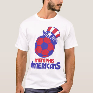 メンフィス・アメリカ人MISLレトロTシャツ屋内サッカー Tシャツ