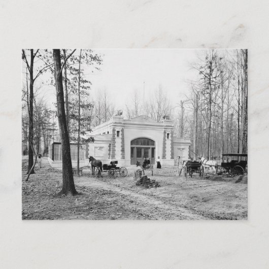 メンフィス、オーバートンパーク、TN c1905ヴィンテージ ポストカード (正面)