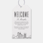 メンフィス スカイライン | ウェルカム メッセージ ギフト タグ (正面)