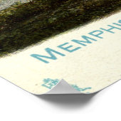 メンフィス・テネシー、ボート・アット・ア・ワーフ1906ヴィンテージ ポスター (角)