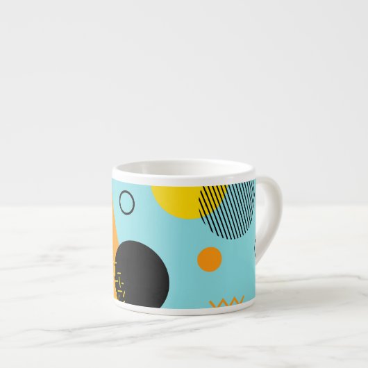 メンフィス,ヒップスター,トレンディー,クールイラストレーション術 エスプレッソカップ (正面右)