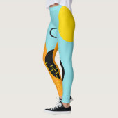 メンフィス，ヒップスター，トレンディー,クールイラストレーション術 レギンス (左)