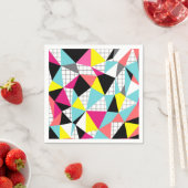 メンフィス、幾何形状 スタンダードカクテルナプキン (インサイチュ)