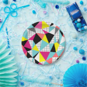 メンフィス、幾何形状 ペーパープレート (パーティー)