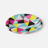メンフィス、幾何形状 ペーパープレート (アングル)
