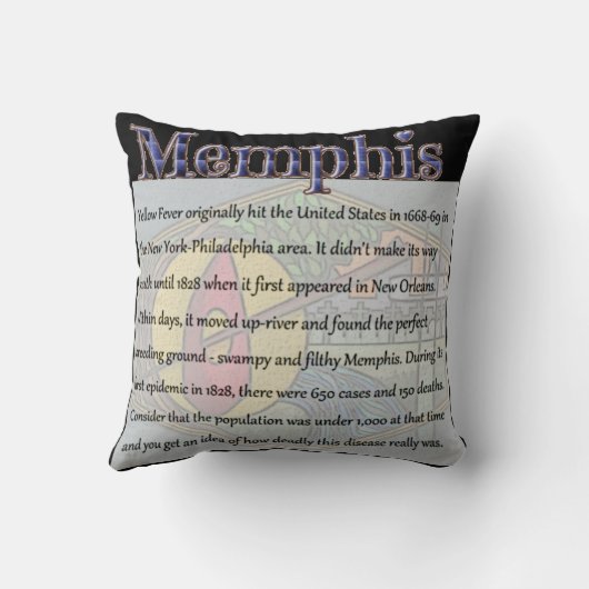 メンフィス – 黄熱 – 枕 (裏面)