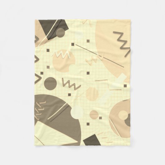 メンフィス#82セピア フリースブランケット (正面)