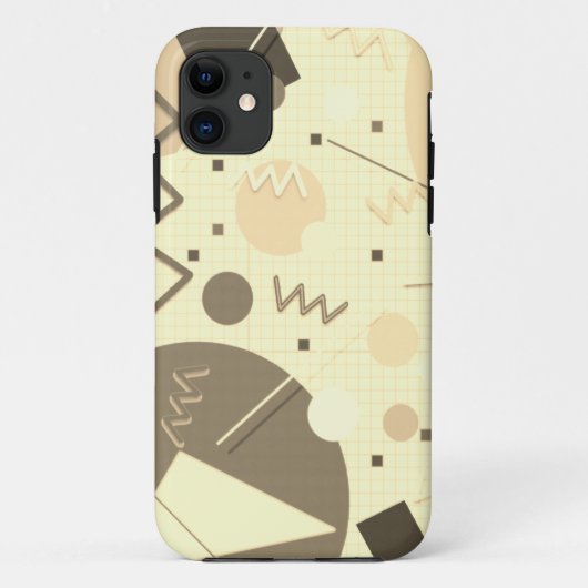 メンフィス#82セピア Case-Mate iPhoneケース (裏面)