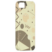 メンフィス#82セピア Case-Mate iPhoneケース (裏面/右)