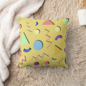 メンフィス#92淡い黄色 クッション (ブランケット)