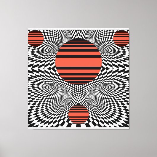 メンフィス OpArt キャンバスプリント (正面)