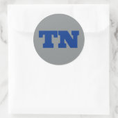 メンフィス(TN) – 灰色x青x白 ラウンドシール (バッグ)