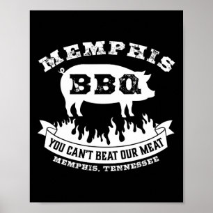 メンフィスBBQ 私たちの肉の美味しさは最高 BBQ ポスター