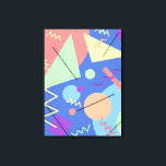 メンフィスNo. 5 キャンバスプリント<br><div class="desc">Memphisグループ – インスパイア抽象芸術幾何デザインby Rockett Graphics.</div>