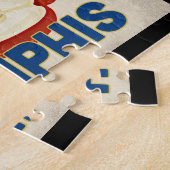 メンフィスTennessee Apple – ヴィンテージトラベル ジグソーパズル (側面)