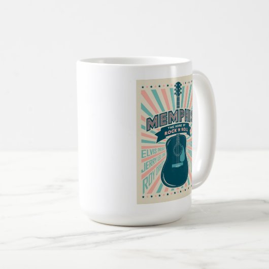 メンフィスTN：ギターシリーズ | ロック・イン・転が コーヒーマグカップ (正面右)