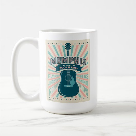 メンフィスTN:ギターシリーズ | ロック・イン・転が コーヒーマグカップ (左)
