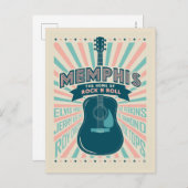 メンフィスTN:ギターシリーズ | ロック・イン・転が ポストカード (正面/裏面)