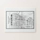 メンフィスUSAシティトラベルシティマップ ジグソーパズル (横)