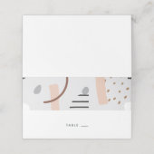 メンフィモダンス図形タンエスコートカード/ プレイスカード (外部開封)