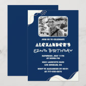 メンフォト82歳の誕生日招待状 招待状 (正面/裏面)