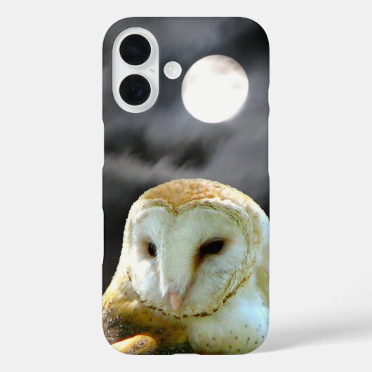メンフクロウと満月 Case-Mate iPhoneケース (裏面)