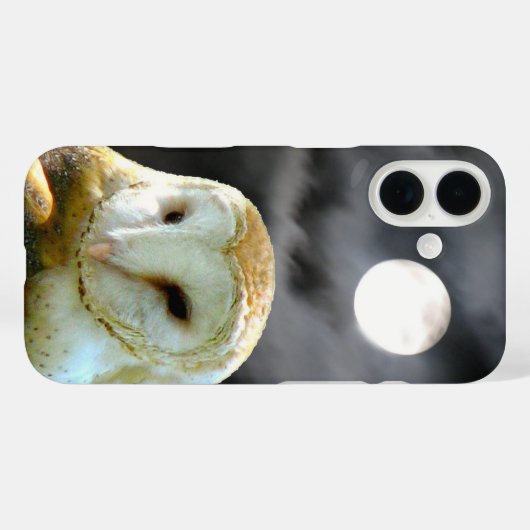 メンフクロウと満月 Case-Mate iPhoneケース (裏面 (横))