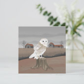 メンフクロウのカード (スタンド正面)