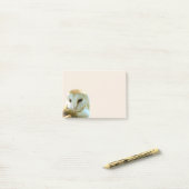 メンフクロウのコーナー ポストイット (デスク上)