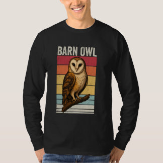 メンフクロウのビンテージサンセット, メンフクロウのイラスト, バ Tシャツ
