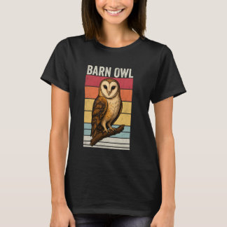メンフクロウのビンテージサンセット, メンフクロウのイラスト, バ Tシャツ