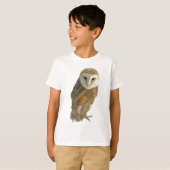 メンフクロウの子供のTシャツ Tシャツ (正面フル)