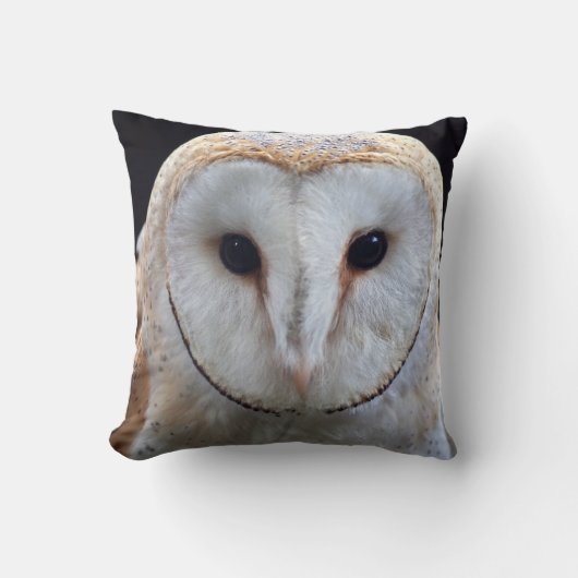 メンフクロウの枕 クッション (正面)