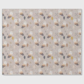 メンフクロウの矢および羽 ラッピングペーパー (フラット)