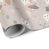 メンフクロウの矢および羽 ラッピングペーパー (ロールコーナー)