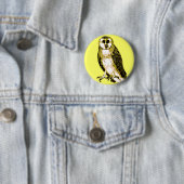 メンフクロウのTシャツ、フード付きスウェットシャツ、マグ、ボタン 缶バッジ (インサイチュ)