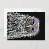 メンフクロウラインアート ポストカード (正面/裏面)