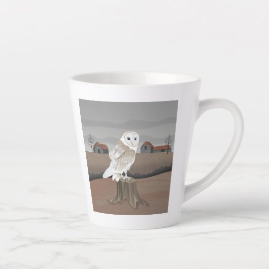 メンフクロウ カフェラテマグ (右)
