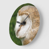 メンフクロウ ラージ壁時計 (傾斜)