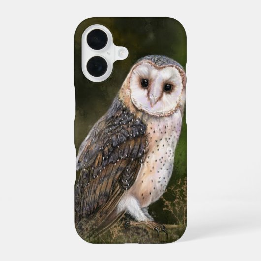 メンフクロウiPhoneケース iPhone 16ケース (裏面)