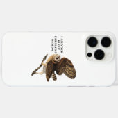 メンフクロウTシャツ 面白いデザイン Case-Mate iPhoneケース (裏面 (横))