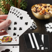 メンブラックとホワイトのモノグラムのトランプ トランプ (インサイチュ)