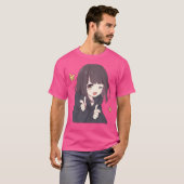 メンヘラチャンアニメ Tシャツ (正面フル)